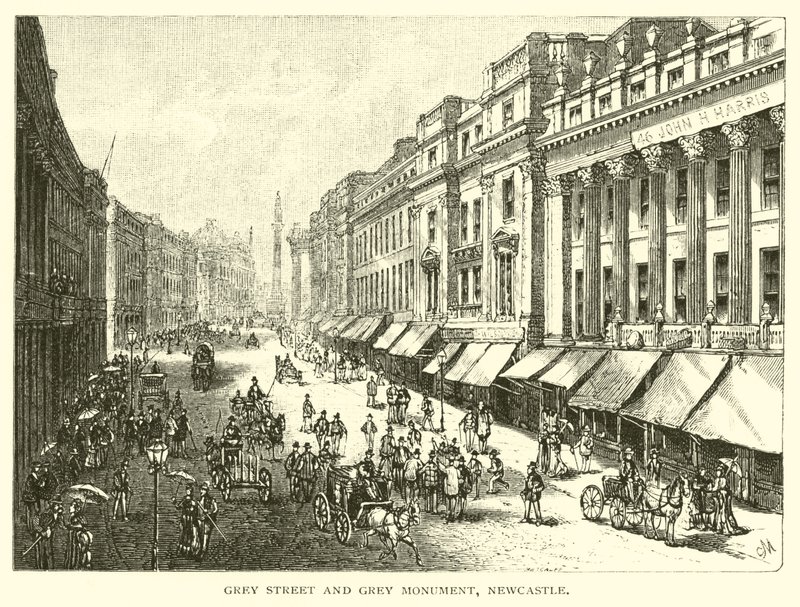 Calle Grey y Monumento Grey, Newcastle de American School