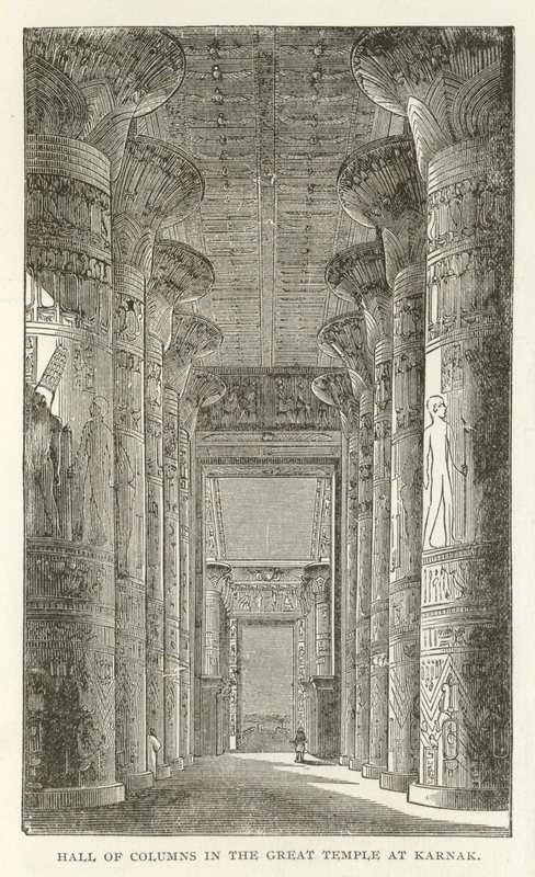 Sala de Columnas en el Gran Templo de Karnak de American School
