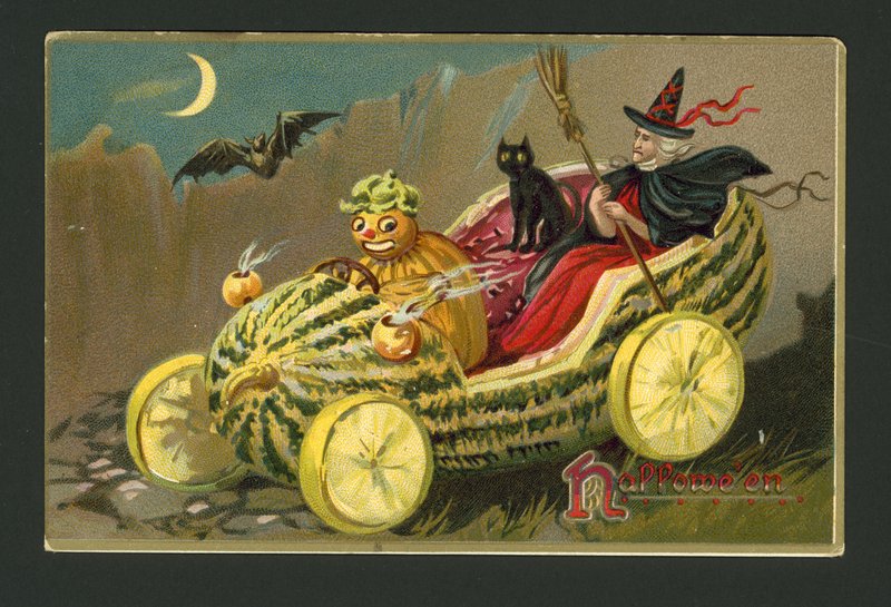 Tarjeta de felicitación de Halloween de American School