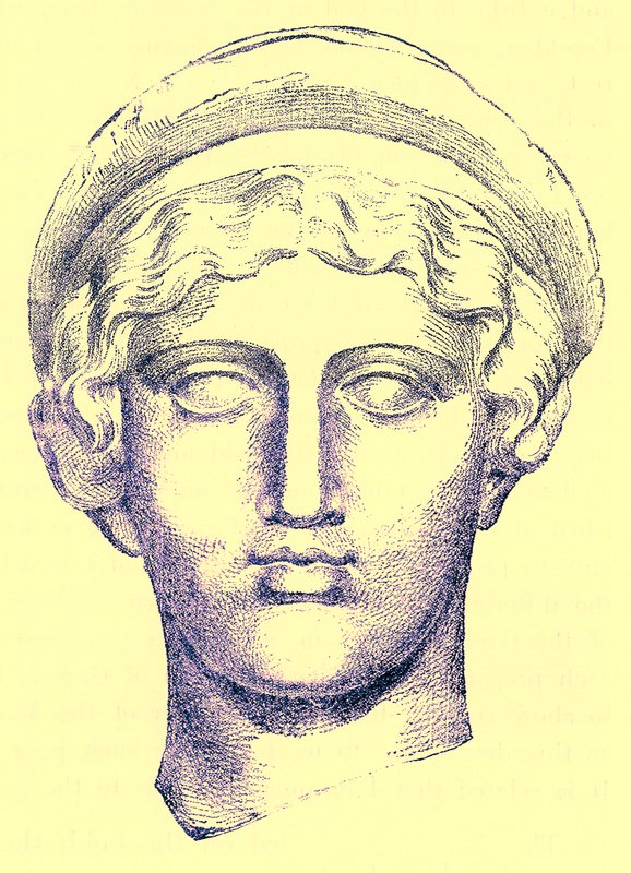 Hebe, ilustración de la Historia de Grecia de Victor Duruy, publicada en 1890 de American School