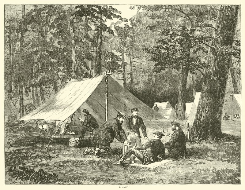 En el campamento, julio de 1863 de American School