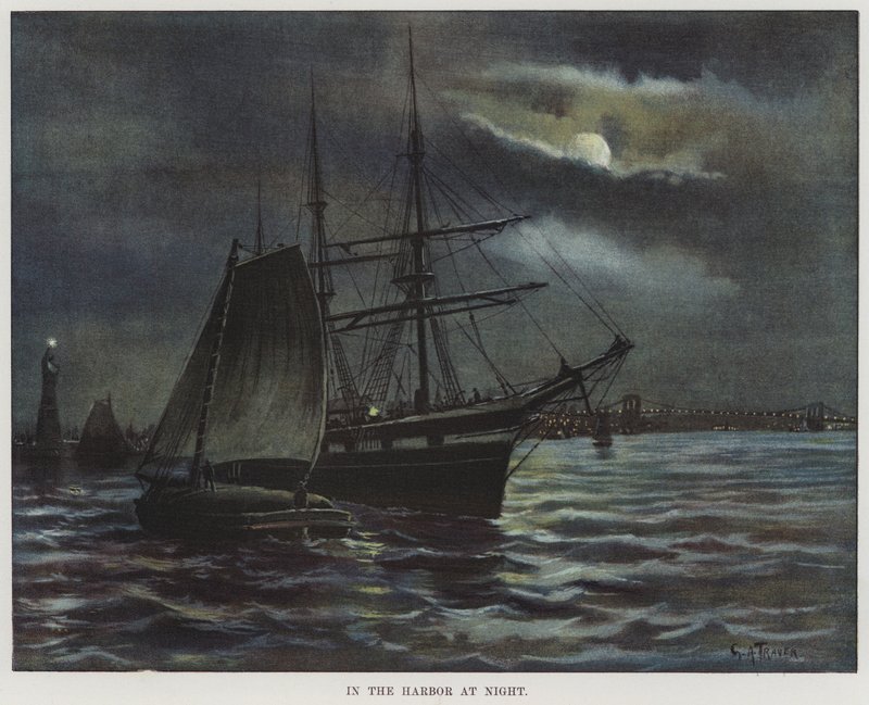 En el puerto de noche de American School