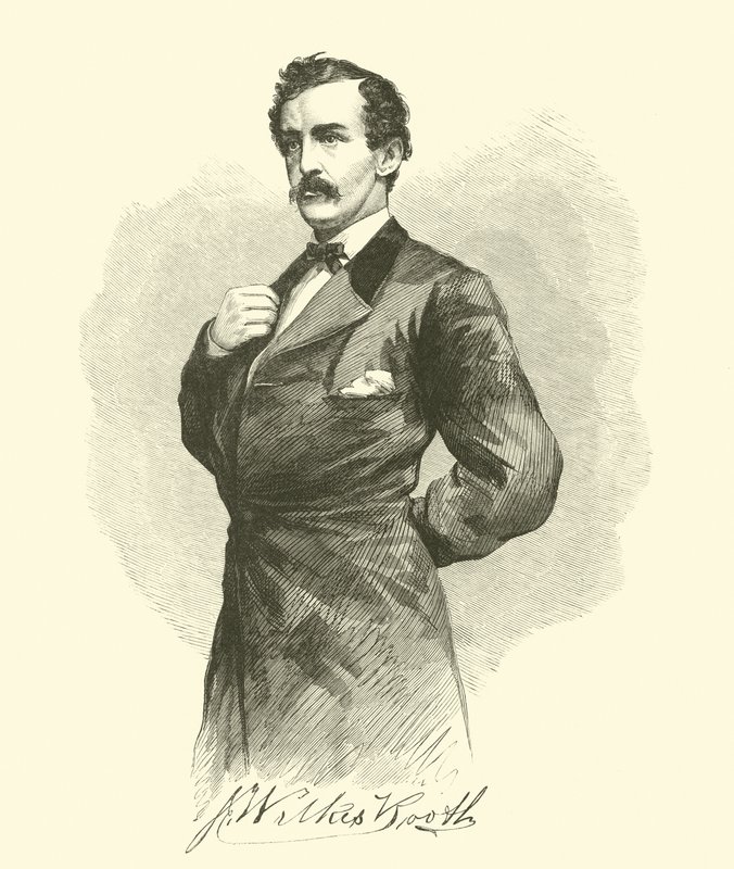 J Wilkes Booth, abril 1865 de American School