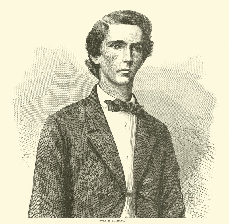 John H Surratt, abril 1865 de American School