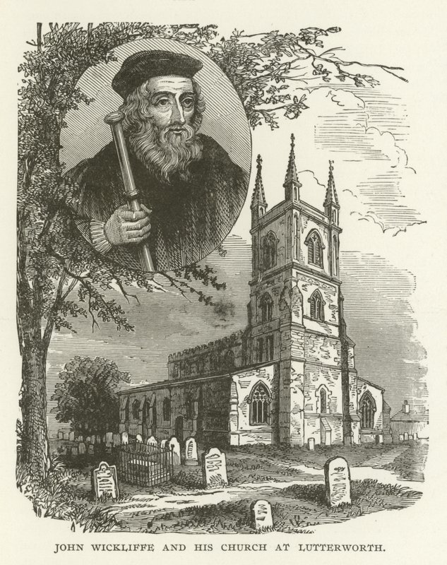 John Wickliffe y su iglesia en Lutterworth de American School