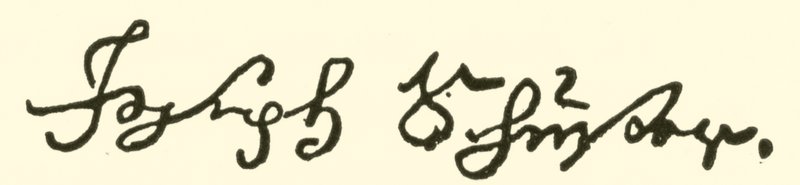 Joseph Schuster, 1748-1812, firma de American School