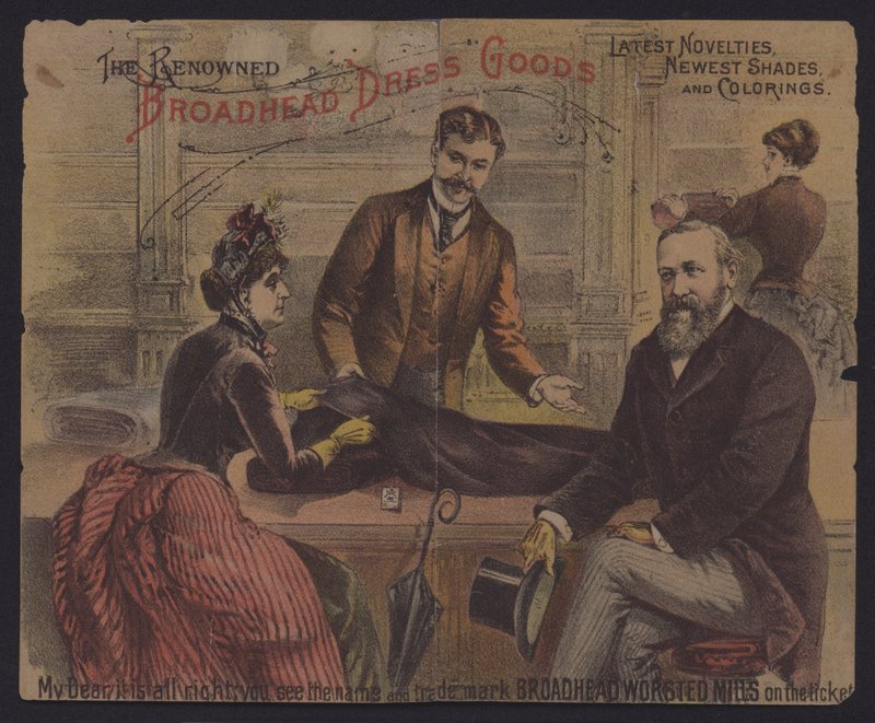 Julia y el Presidente Ulysses S Grant (litografía en color) de American School