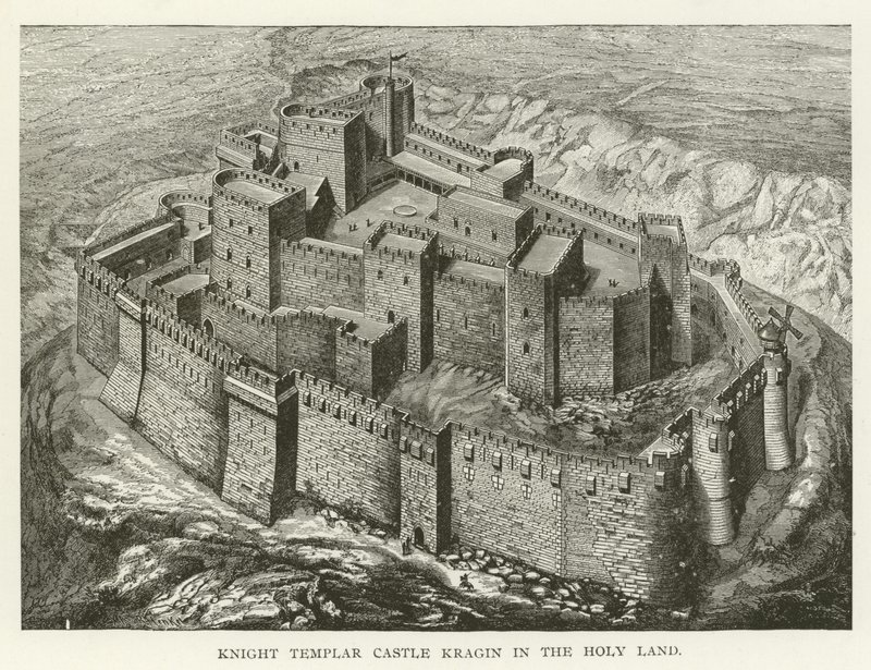 Castillo de los Caballeros Templarios en Kragin, Tierra Santa de American School