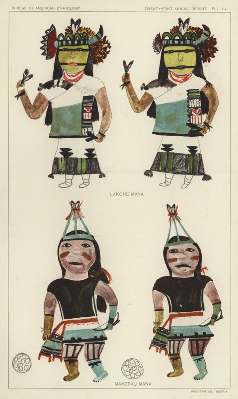 Lakone Mana, Mamzrau Mana (litografía en color) de American School