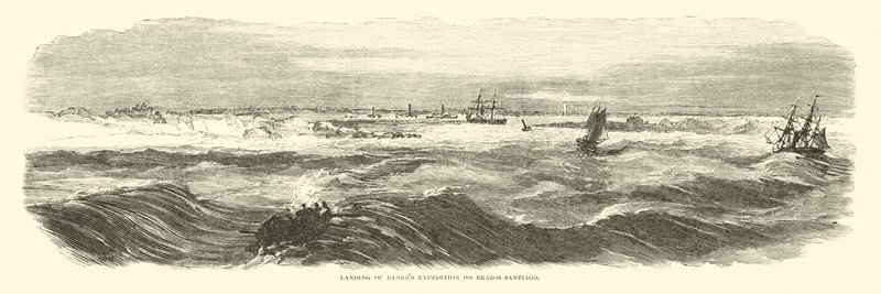 Desembarco de la expedición de Banks en Brazos Santiago, noviembre de 1863 de American School