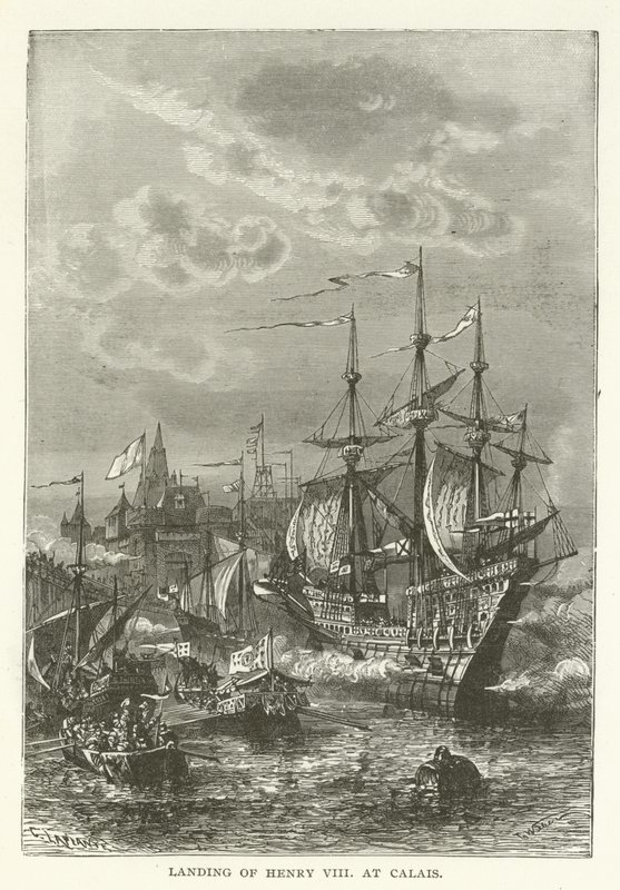 Desembarco de Enrique VIII en Calais de American School