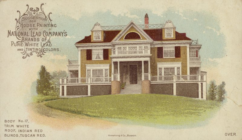 Casa grande independiente, anuncio de pintura de casas de American School