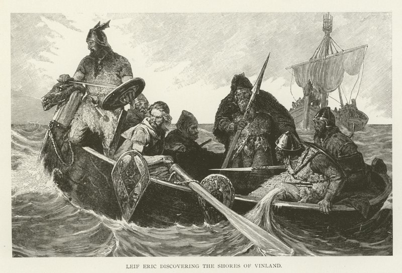 Leif Eric descubriendo las costas de Vinland de American School