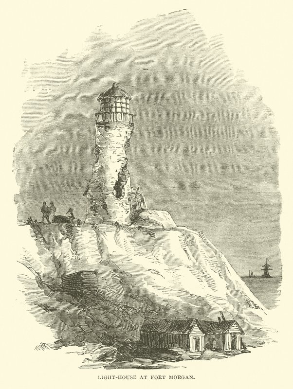 Faro en Fort Morgan, agosto 1864 de American School
