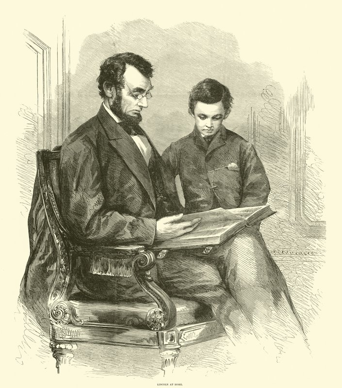 Lincoln en casa, abril 1865 de American School