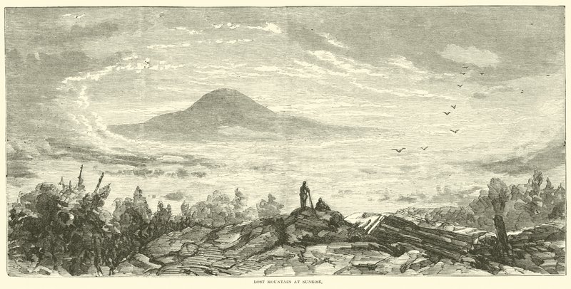 Lost Mountain al amanecer, junio de 1864 de American School