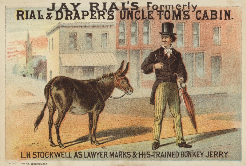 Hombre y burro de American School