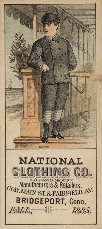 Hombre con pantalones de montar y bastón de American School