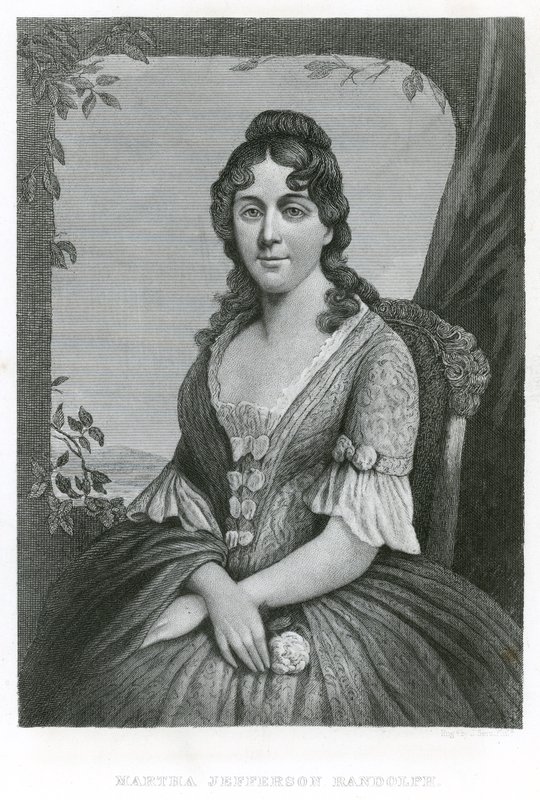 Martha Jefferson Randolph (grabado) de American School