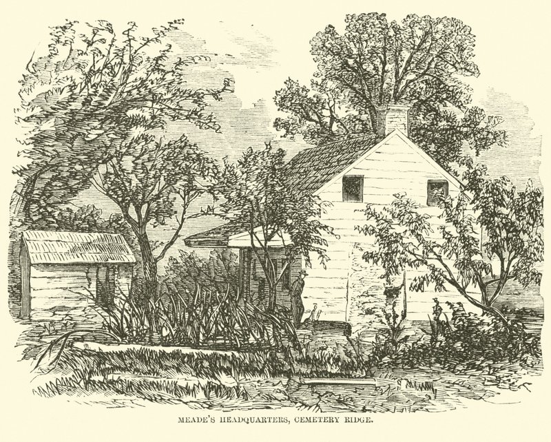 Cuartel general de Meade, Cemetery Ridge, julio 1863 de American School