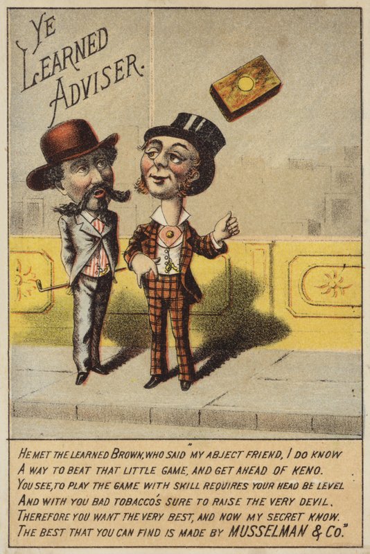 Hombres conversando sobre tabaco de American School