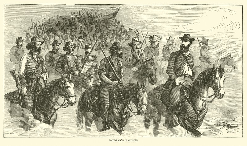 Los asaltantes de Morgan, julio 1863 de American School