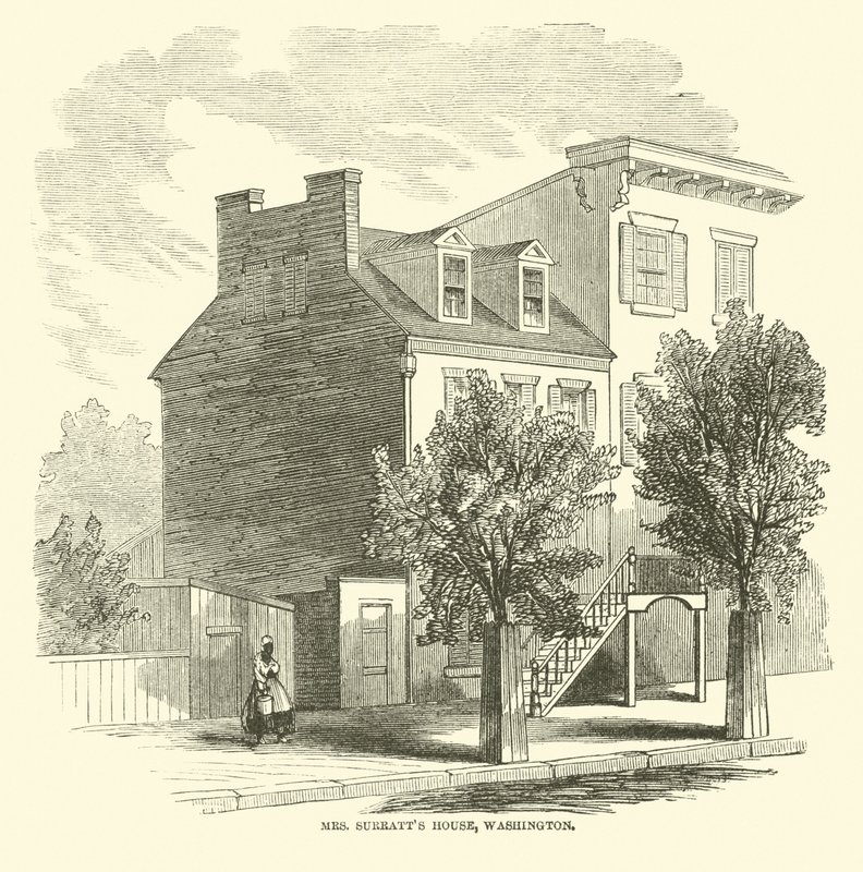 Casa de la Sra. Surratt, Washington, abril 1865 de American School