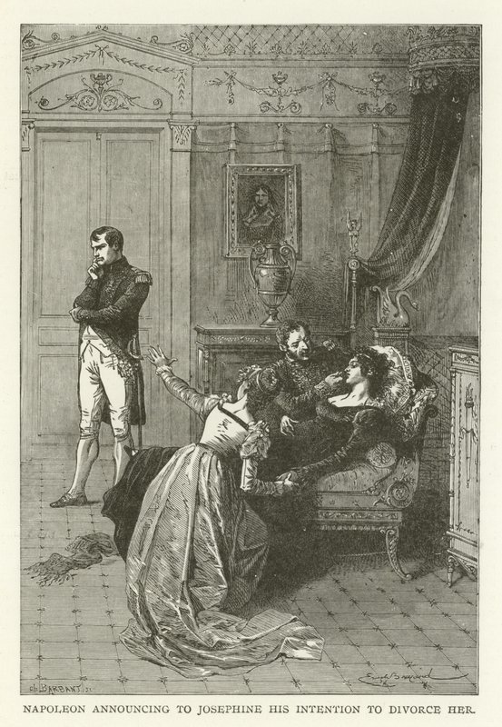 Napoleón anunciando a Josefina su intención de divorciarse de American School