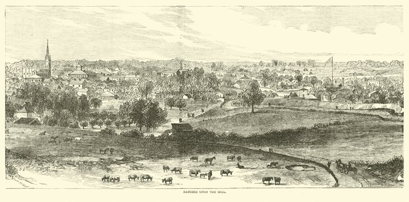Natchez sobre la colina, mayo 1862 de American School