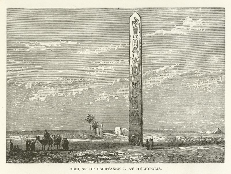 Obelisco de Usurtasen I en Heliópolis de American School