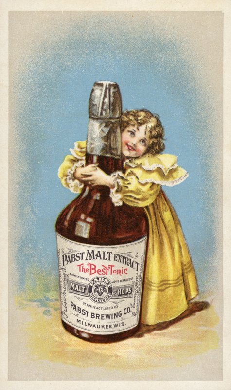 Extracto de malta Pabst, el mejor tónico de American School