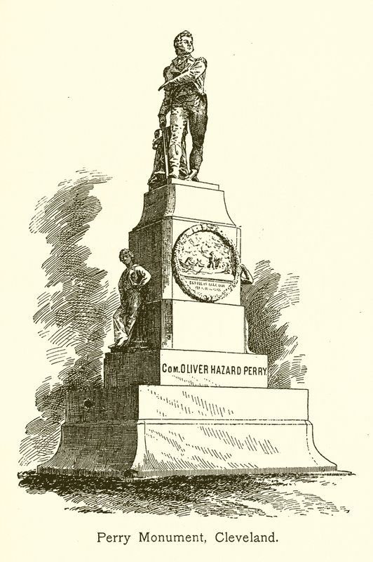 Monumento a Perry, Cleveland, Lago Erie de American School