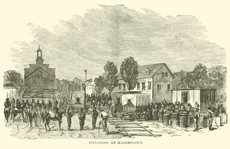 Saqueo en Hagerstown, julio 1864 de American School