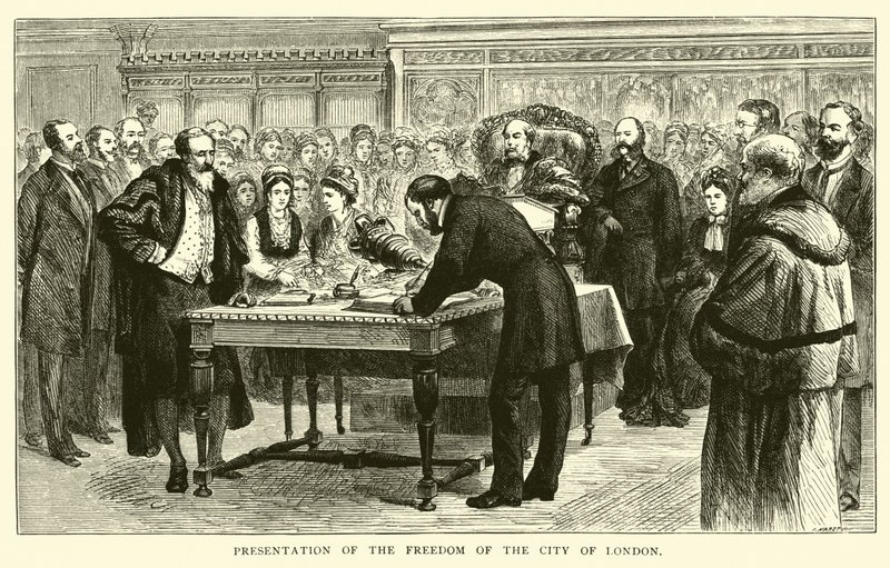 Presentación de la Libertad de la Ciudad de Londres de American School