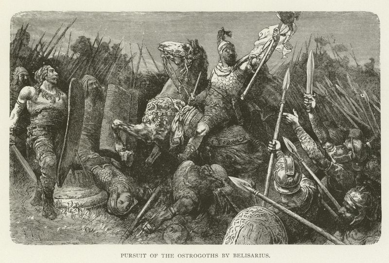 Persecución de los ostrogodos por Belisario de American School