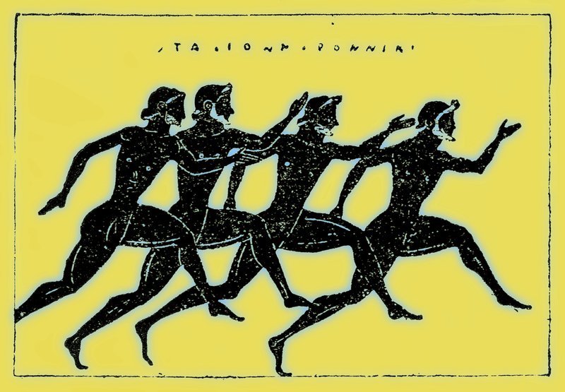 Carrera, ilustración de la Historia de Grecia de Victor Duruy, publicada en 1890 de American School