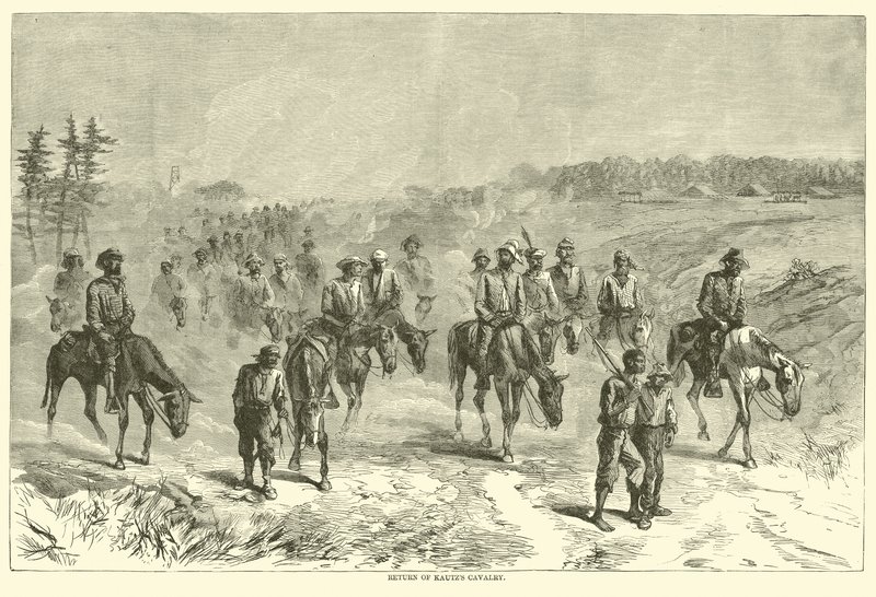 Regreso de la caballería de Kautz, junio 1864 de American School