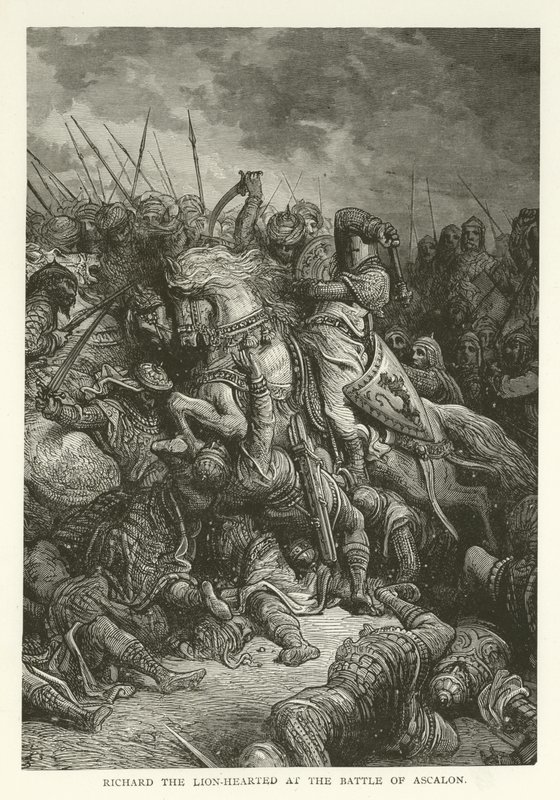 Ricardo Corazón de León en la Batalla de Ascalón, 1192 de American School