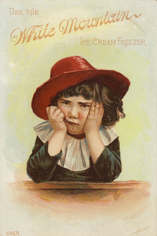 Niña triste con la cara en las manos de American School