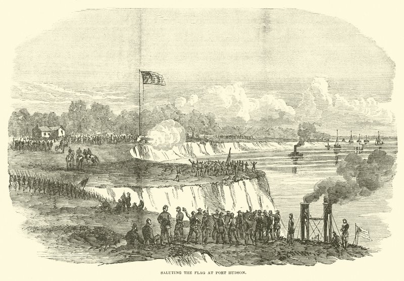 Saludando la bandera en Port Hudson, julio 1863 de American School