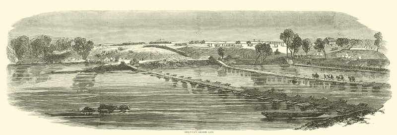 Puentes de Sedgwick tendidos, mayo 1863 de American School