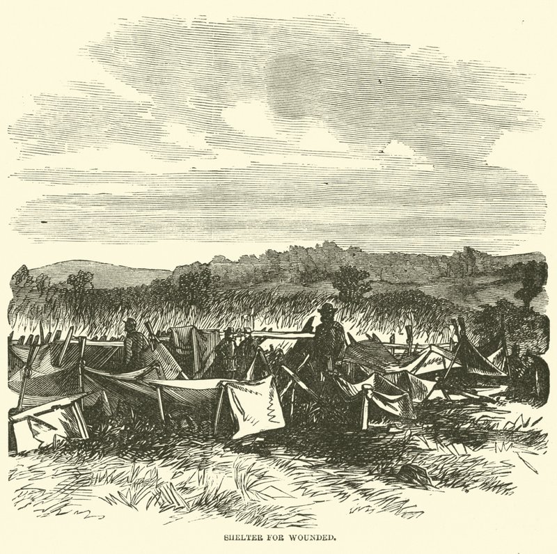Refugio para heridos, septiembre 1862 de American School