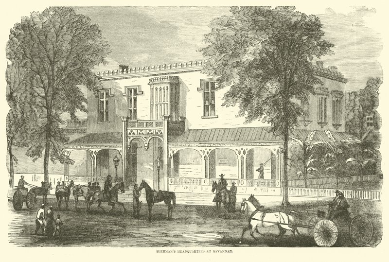 Cuartel General de Sherman en Savannah, diciembre 1864 de American School