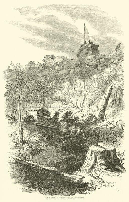 Estación de señales, cima de Maryland Heights, septiembre 1862 de American School