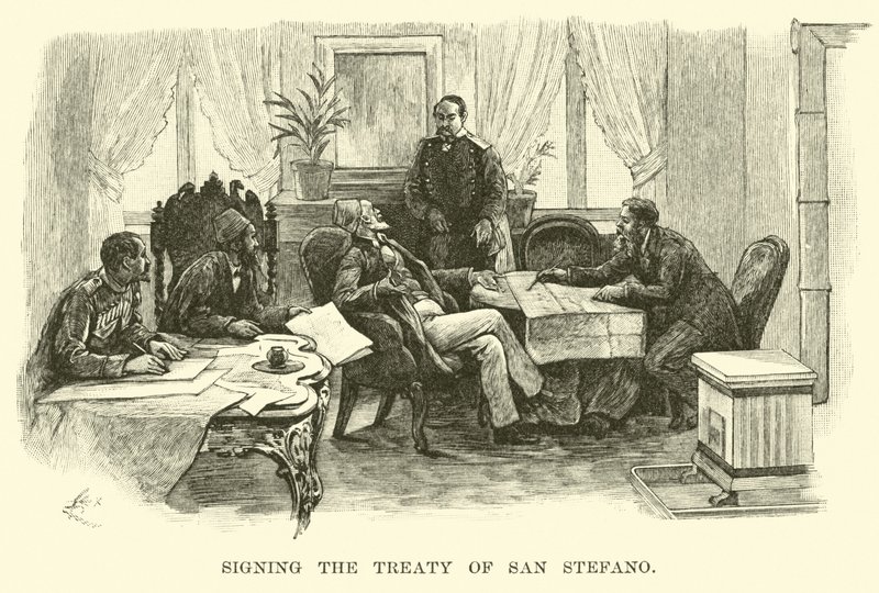 Firma del Tratado de San Stefano de American School