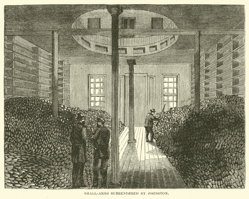 Armas pequeñas rendidas por Johnston, abril 1865 de American School
