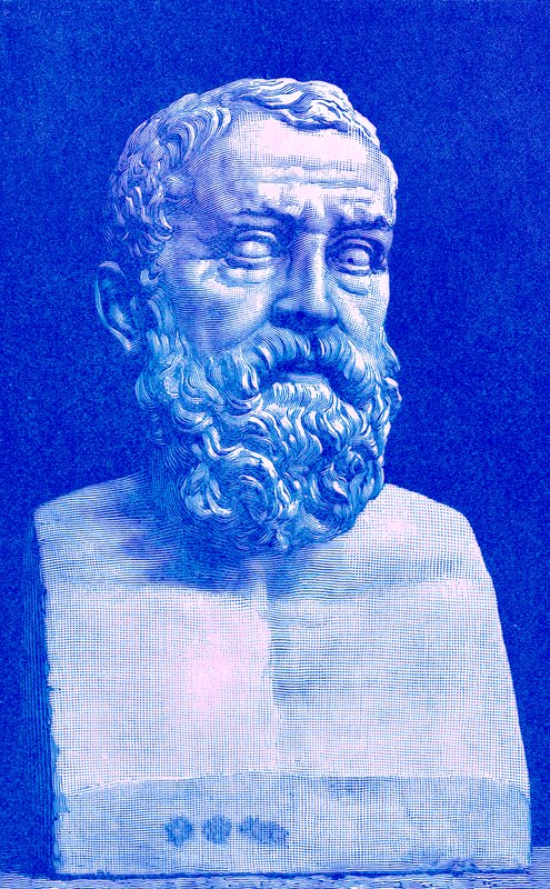 Solón, ilustración de History of Greece de Victor Duruy, publicado en 1890 de American School