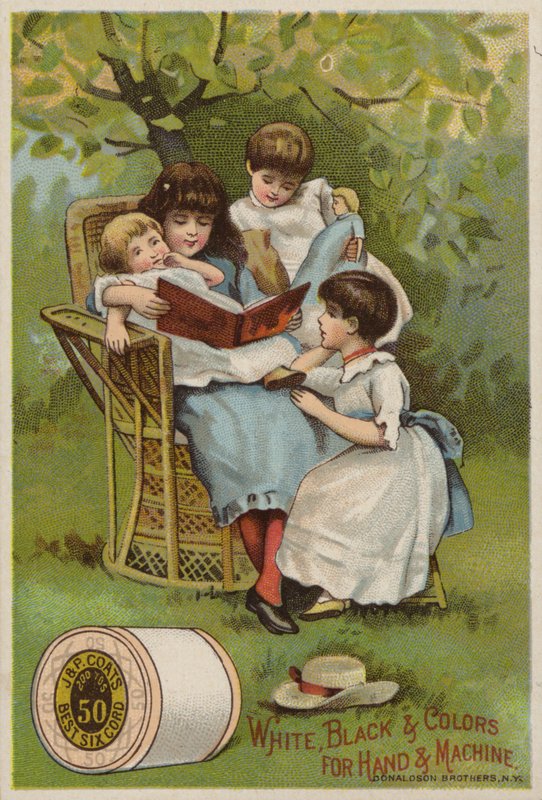 Hora del cuento en el jardín de American School