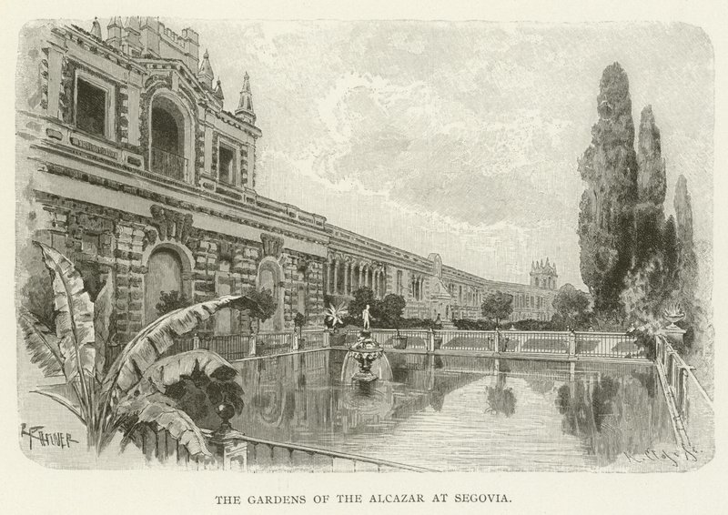 Los jardines del Alcázar en Segovia de American School