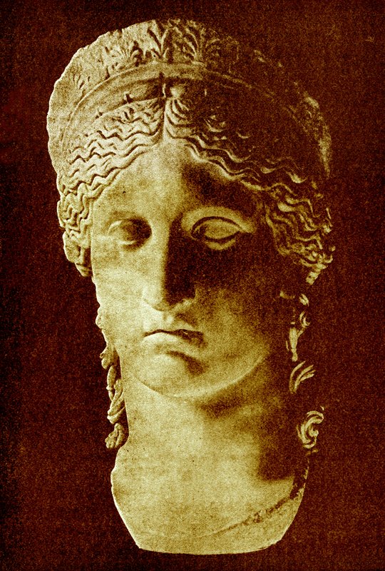 La Juno Ludovisi, ilustración de History of Greece de Victor Duruy, publicado en 1890 de American School